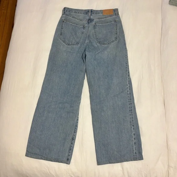 Aritzia Denim Forum Light Blue High-Rise Wide Leg Jeans - Picture 3 of 4